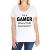 gamer baseball Ladies Curvy T-Shirt