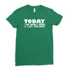 today i am mainly being a lazy bastard Ladies Fitted T-Shirt
