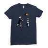 banksy kids play t.v. ball Ladies Fitted T-Shirt