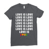 Love Is Love Ladies Fitted T-Shirt