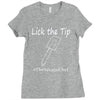 lick the tip shirt by the savage chef Ladies Fitted T-Shirt
