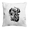 skull pirate Throw Pillow