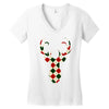 christmas deer Women's V-Neck T-Shirt