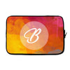 letter B initial Laptop sleeve