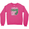 talk to myself fishing Crewneck Sweatshirt