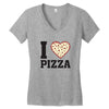 i Love Pizza Women's V-Neck T-Shirt