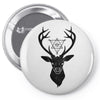Deer With Diamond Pin-back button