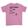 are you drunk check Youth Tee