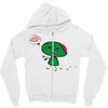 zombie cartoon Zipper Hoodie
