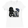 robotic trashcan Ladies Fitted T-Shirt