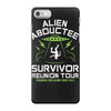 alien abductee survivor tour ufo nerd geek comic funny iPhone 7 Case