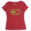 sarcasm loading funny computer tech gee Women's Triblend Scoop T-shirt