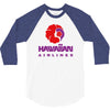 stylish retro hawaiian airlines 3/4 Sleeve Shirt