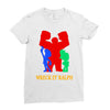 wreck it ralph silhouette Ladies Fitted T-Shirt
