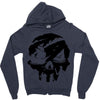 sea of theives skull Black Logo Zipper Hoodie