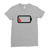 Dead Battery Ladies Fitted T-Shirt
