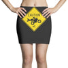 motorcycle caution sign Mini Skirts