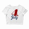 4th of july Crop Top