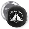 valentine's day love cats Pin-back button