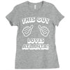this guy loves atlanta Ladies Fitted T-Shirt