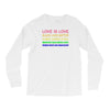 love is love, black lives matter, climate change is real, immigrants m Long Sleeve Shirts