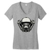 gas mask Women's V-Neck T-Shirt