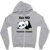 say no to doing things Zipper Hoodie