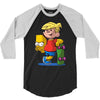 bart simpson 3/4 Sleeve Shirt