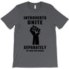 introverts unite separately in your own homes black T-Shirt