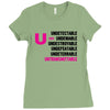 U=U Undetectable = Untransmittable Ladies Fitted T-Shirt