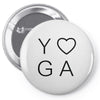 yoga heart Pin-back button