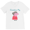peppa pig grandma pig V-Neck Tee