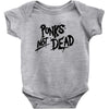 punks not dead exploited punk rock hooded sweatshirt vintage style dis Baby Onesie