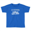 commas save lives t shirt Toddler T-shirt