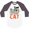 This Girl Loves Her Cat 3/4 Sleeve Shirt
