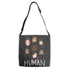 Women's March We are Human Adjustable Strap Totes