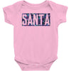 santa colorful glitter Baby Bodysuit