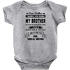 Thanks For Being My Brother, Love, Your Lil Brother Infant Clothing
