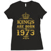 kings are born in 1973 Ladies Fitted T-Shirt