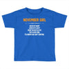 November Girl Hated By Many Toddler T-shirt