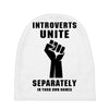introverts unite separately in your own homes black Baby Beanies