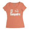 el compadre   the godfather in spanish espanol movie symbol mexcian te Women's Triblend Scoop T-shirt