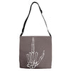 skeleton hand Adjustable Strap Totes