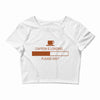 caffeine loading pleace wait Crop Top