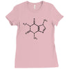 caffeine molecule t shirt coffee funny nerd xl Ladies Fitted T-Shirt