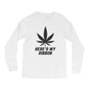 Support Melanoma Cancer Awareness With A Black Cannabis Leaf Long Sleeve Shirts