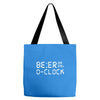 beer o'clock   mens funny Tote Bags