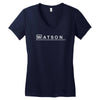 watson md   detective sherlock holmes house doctor tv show logo gift t Women's V-Neck T-Shirt