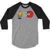 khaki chick magnet 3/4 Sleeve Shirt