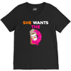 She Wants D - Dunkin Donuts V-Neck Tee